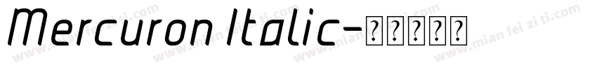 Mercuron Italic字体转换